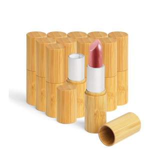 Nouvelle Capsule en Forme de Capsule pour Baume à Lèvres Vide, Rechargeable, Écologique, Biodégradable, en PCR, Aluminium, Céramique, PLA, Marbre, Laiton - Product Image 1