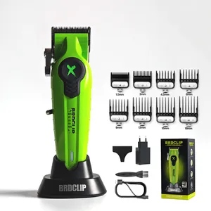Set <span class=keywords><strong>Tagliacapelli</strong></span> e Trimmer BRD ad Alta Potenza con Lama DLC, Kit <span class=keywords><strong>Professionale</strong></span> da Barbiere per Uomo 7500 RPM - Product Image 6