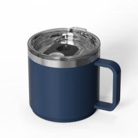 Taza de Viaje Apilable de Acero Inoxidable de 4 oz, 6 oz y 10 oz con Asa, Vaso Personalizable para Sublimación, Termos para Café