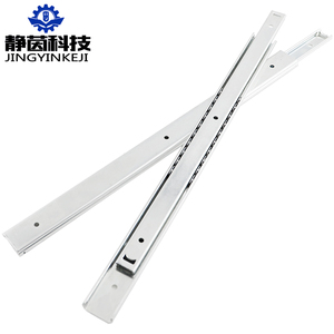 27mm Bi-directional di chuyển đẩy kéo bóng theo dõi Bàn phím ngăn kéo thép <span class=keywords><strong>carbon</strong></span> trượt đường sắt hai phần công nghiệp bài hát - Product Image 5