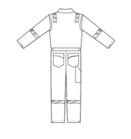 Combinaison de travail industrielle en polyester bleue personnalisée AI-MICH, pas chère, avec bandes réfléchissantes, uniformes de travail pour hommes