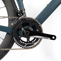 Vélo de route de course CYCTRAC R18 pour homme, cadre et roues en fibre de carbone, freins à disque hydrauliques SENSAH 24 vitesses