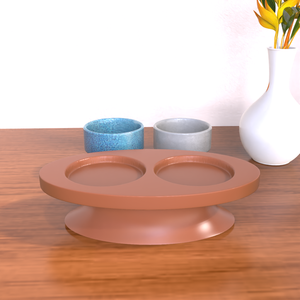 Tigelas Duplas de Cerâmica 2 em 1 Personalizadas OEM para Animais de Estimação, Comedouro Elevado para Gatos e Cães de Pequeno e Médio Porte para Uso Interno - Product Image 6