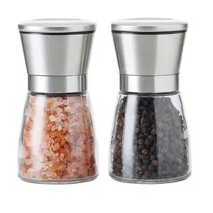 Bán Buôn Home Sử Dụng Nhà Bếp Thương Mại Minh Bạch Sắt Nhựa Cà Phê Và Gia Vị Grinder Với PP Nắp