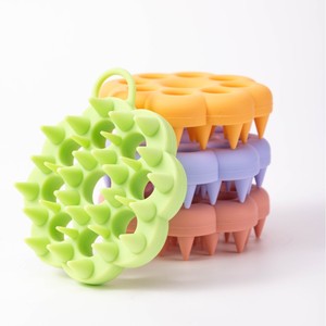 custom logo silicone <b>scalp</b> massager shampoo <b>brush</b> 2 in 1 <b>scalp</b> massager hair growth <b>scalp</b> scrubber - Product Image 2