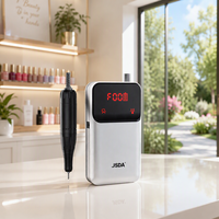 Ponceuse à ongles professionnelle portable JD201H populaire, faible bruit, vitesse réglable 0-30000 tr/min, moteur à balais rechargeable