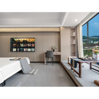 Nouvelle collection de meubles de chambre d'hôtel en bois de luxe sur mesure, lit double, fabricant de meubles d'hôtel
