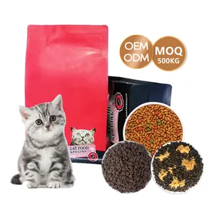 Meilleure vente en Asie du Sud-Est personnalisé sans grain viande fraîche usine d'aliments pour chats général chat OEM OEM traitement
