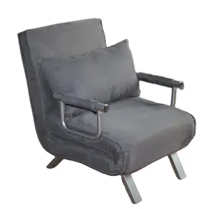 家用家具现代设计沙发椅现代家具拉出斜倚织物臂可调单人沙发床