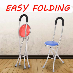 הזוכה מוצר 2022 קל משקל אלומיניום מתקפל סיוע הליכה הליכה מקל עם מושב עבור קשישים - Product Image 6