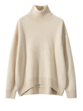 여성용 맞춤 디자인 럭셔리 오버사이즈 100% 캐시미어 스웨터 - Product Image 5