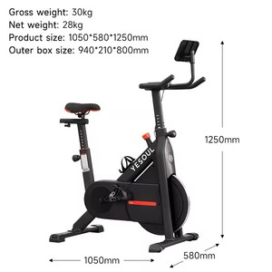 Bicicleta de Ciclismo Estática Profesional para el Hogar con Sistema de Freno Magnético, Transmisión por Correa, Material de Acero, <span class=keywords><strong>Yesoul</strong></span> G1M Plus - Product Image 6