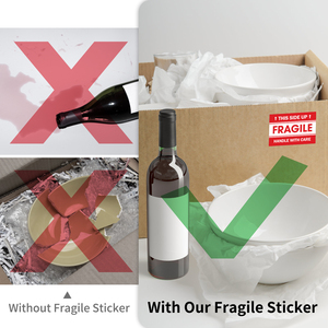 Fragile Warning <b>Label</b> Self Adhesive Shipping Sticker for Logistics <b>Packaging</b> - Product Image 5
