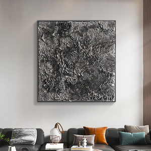Arte Mural de <span class=keywords><strong>Cuero</strong></span> 3D Personalizado al por Mayor para Hoteles, <span class=keywords><strong>Pintura</strong></span> Moderna de Lujo Hecha a Mano - Product Image 4