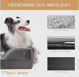 Propria fabbrica su misura minimalista fantasia divertente rettangolo ortopedico memoria schiuma cane cuccia letto moderno Anti Stress Pet gatto sostegno - Product Image 2