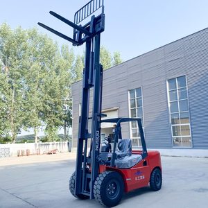 Carretilla elevadora diésel personalizable de 5 toneladas, de 6m altura de elevación, triple mástil, nueva condición, contenedor exterior, combustión interna - Product Image 4