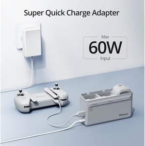 Adaptador Potensic y 2 Baterías de Plástico Inteligentes, Centro de Carga Paralela para Dron <span class=keywords><strong>Atom</strong></span> - Product Image 5