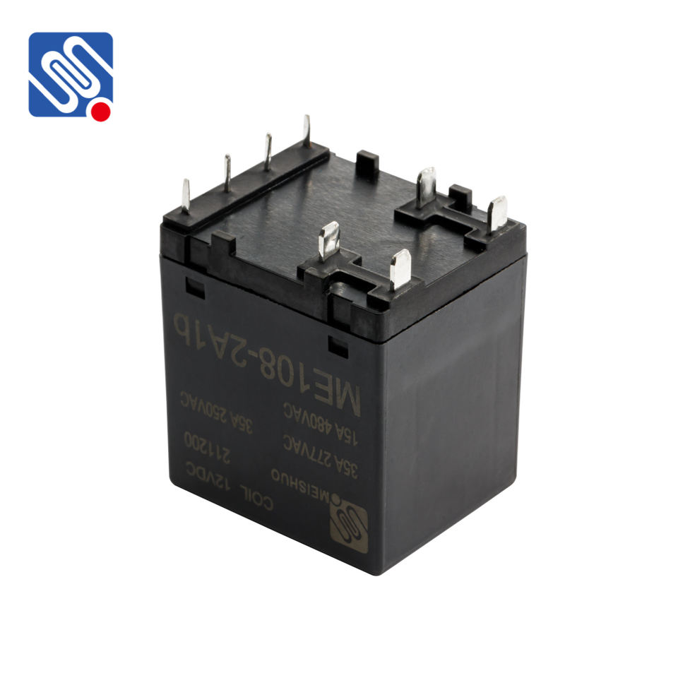 Meishuo ME108 Miniature 8-Pin Automotive Power Relay 40A Switching Capability for New Energy Vehicles 12VDC 24VDC Sealed PCB