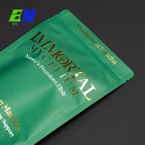 Food Grade Custom Spices Packaging Mylar Zipper Pouch With Gold Foil Printing High Barrier Flexible Packaging - Product Image 2