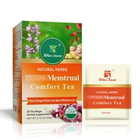 Thé Bien-être Holistique pour Femmes : Rose, Gingembre, Dattes Rouges Séchées, Agripaume, Longane, Lys, Rooibos – 20 Sachets – Complément Quotidien Floral Chaleureux
