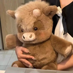 CP Toys Peluche di Mucca Highland in Corsa da 45cm, Simpatici Animali Imbottiti (Panda, Cane, Pecora) <span class=keywords><strong>per</strong></span> <span class=keywords><strong>Bambini</strong></span> - Vendita Calda - Product Image 3