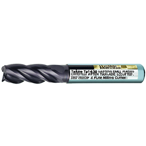 Fresa de carburo Ttake Ta1430 con recubrimiento Nano TiAlN, helicoidal de 36-38 grados y 4 filos - Product Image 2