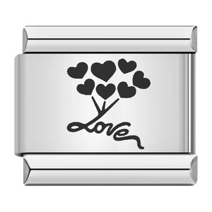 Stainless Steel Rectangle Laser Engraved Bracelet Modules For DIY Italian Bracelet Making Accessories - Product Image 4