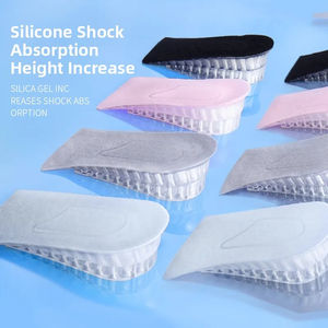 Solette Rialzanti Regolabili Invisibili <span class=keywords><strong>in</strong></span> Gel di <span class=keywords><strong>Silicone</strong></span> con Supporto per Arco Plantare e Cuscino d'Aria per Uomini e Donne - Product Image 2