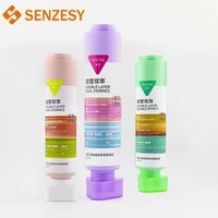 SENZESY 80ml Kemasan Krim Tone Up PE Custom Logo Dengan Tutup Ulir Cetak UV Kemasan Kosmetik BB Cream Selang Tahan Lama Dapat Diremas