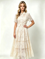 Robe longue bohème à imprimé floral en polyester pour femme, manches courtes, tenue décontractée d'été, paréo de plage pour femme