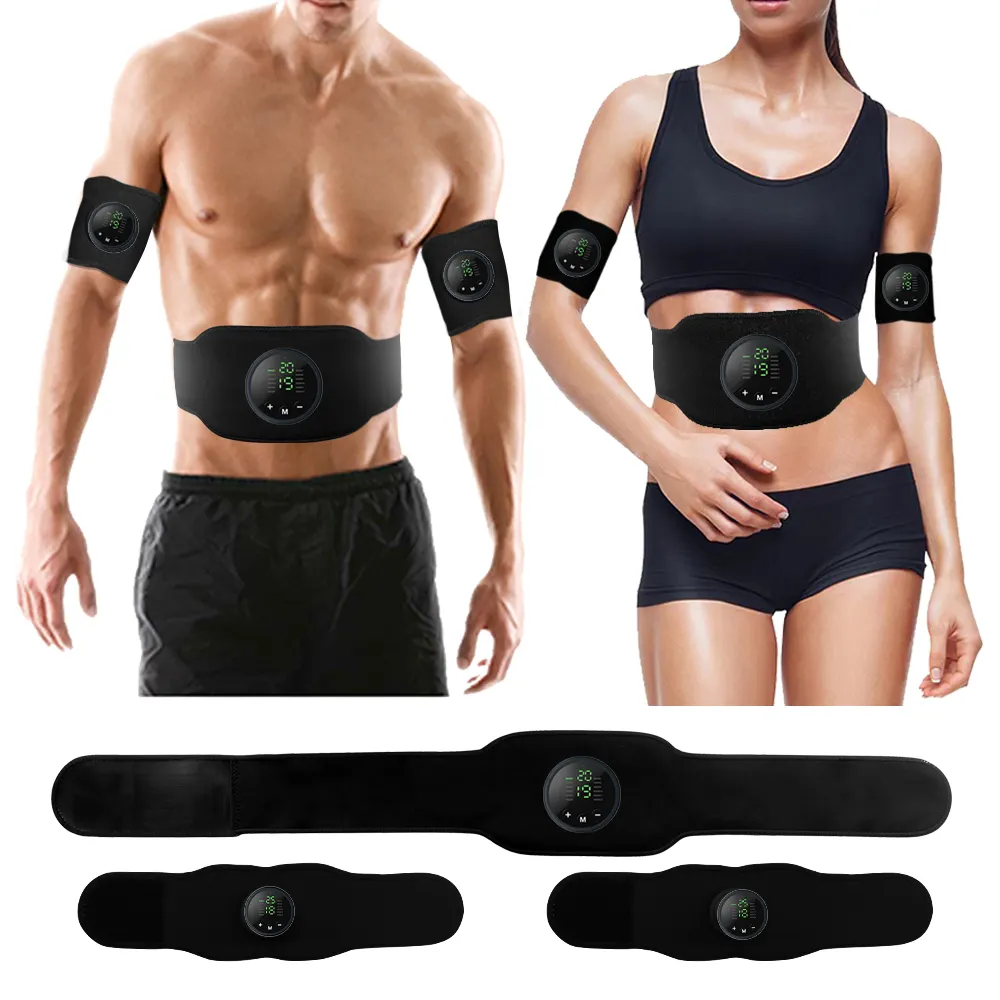 Dispositivo de entrenamiento físico para uso en el hogar, Abs estimulador muscular, quema grasa eléctrica, entrenador muscular Abdominal Ems, cinturón tonificador Ab adelgazante