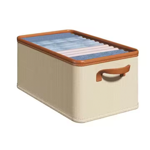 Caja de Almacenamiento Rectangular Moderna para <span class=keywords><strong>Armario</strong></span>, <span class=keywords><strong>Organizador</strong></span> de <span class=keywords><strong>Ropa</strong></span> Plegable y Lavable con Cajones, Precio Razonable - Product Image 6