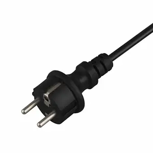 YUYAO,ZHENJIA,Factory High Quality 250V 16A 4ft Computer power cord VDE approved PVC jacket waterproof power cord IP44 Euro plug