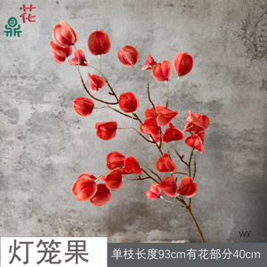 Artificial Lantern Flower Single <b>Branch</b> Silk Wedding <b>Decoration</b> Physalis Colorful Floral Arrangement <b>for</b> Home Office Decor - Product Image 5