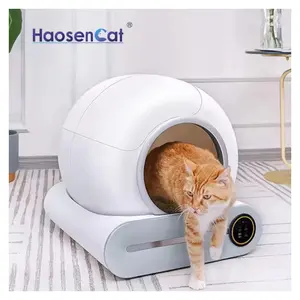 Produtos para animais de estimação Limpeza nova segunda geração de venda quente robô auto caixa de areia para gatos banheiro para gatos