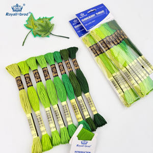 <span class=keywords><strong>8</strong></span> pièces bricolage haute couleur fixe point de croix Crochet motif broderie à la main couture câblage ensemble mercerisé coton tricot - Product Image 1