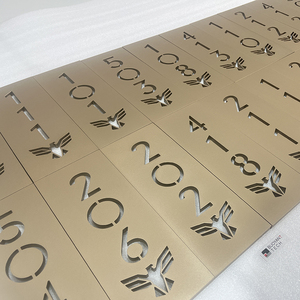 Placas de Número de Puerta Metálicas Personalizadas para Apartamentos, Duraderas, con Números de Casa, Señalización en Braille - Product Image 4