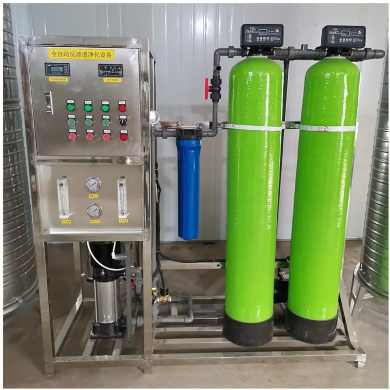 Water Gezuiverd Drinken Handleiding/Auto Control Industriële Alkaline Ro 500Lph Tank Water Treatment Plant Ro Filter Waterzuiveraar