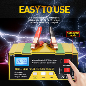 Caricabatterie per <span class=keywords><strong>Auto</strong></span> 12V/24V Intelligente con Riparazione a Impulsi 12W DC per Batterie al Piombo-Acido - Product Image 5