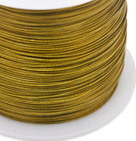Al por mayor, 100m de alambre de acero para bisutería, flexible, tipo cola de tigre, en oro y plata, de 0.3-0.5mm, para hacer collares, pulseras y joyería, a granel.