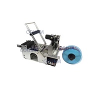 Machine semi-automatique d'étiquetage et de codage d'étiquettes auto-adhésives pour bouteilles rondes en verre plastique date de production