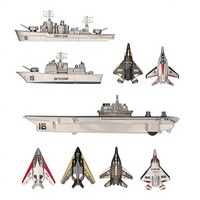 Avions de chasse à rétrofriction, modèles d'avions, porte-avions, jouets, avions de guerre, kits de modèles en plastique, kits éducatifs miniatures, mini-navires