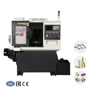 Customized Logo CNC Lathe Machine Slant Bed Lathe Light Duty Turning Cutting Machine Inner Turret 4 axis Small Machine