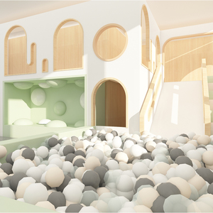 Centri commerciali per la scuola uso domestico interattivo resistente alle intemperie palla Pit Climbing scivolo per bambini <span class=keywords><strong>parco</strong></span> <span class=keywords><strong>giochi</strong></span> al coperto con pannelli di sicurezza ai bordi - Product Image 6