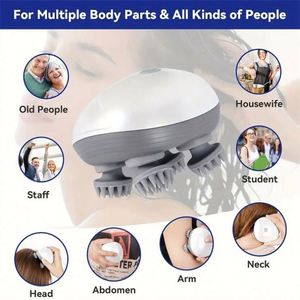 Wholesale Custom Factory Price <b>Silicone</b> Eco-Friendly Head Spa <b>Massager</b> <b>Scalp</b> Massage Device Custom Logo OEM Easy Control Daily - Product Image 5