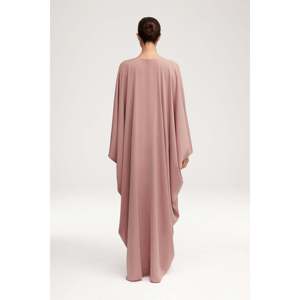 <span class=keywords><strong>Anisa</strong></span> Dusty Rose Satin Kaftan Vestido de noche modesto - Product Image 1