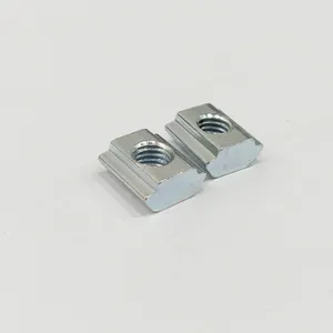 M3 M4 M5 M6 Pre-set Nut Nickel Plated Or Zinc Plated For 6mm Slot 2020 Series Aluminum Profile