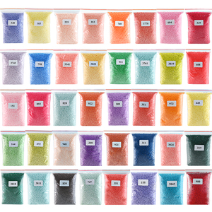 Vente en gros <span class=keywords><strong>de</strong></span> pierres en vrac en sachet refermable, pierres en résine effet poussière <span class=keywords><strong>de</strong></span> fée métallique pour la <span class=keywords><strong>peinture</strong></span> diamant, formes rondes et carrées, cristal AB lumineux SP5 - Product Image 2