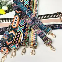 Wide Colored Strap for Women, Nylon Cotton Handbag