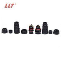 Connecteur étanche LLT 600V 20A M19 à baïonnette, fiche mâle et femelle, 2 broches, type à vis pour câble